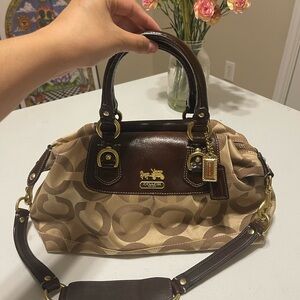 Coach Brown and Tan Women's Bag